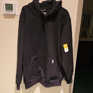 NWT Carhartt Blue RAIN DEFENDER Heavyweight Sweatshirt Hoodie XL